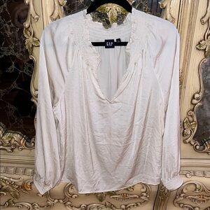 GAP Women's Elegant Cream Blouse